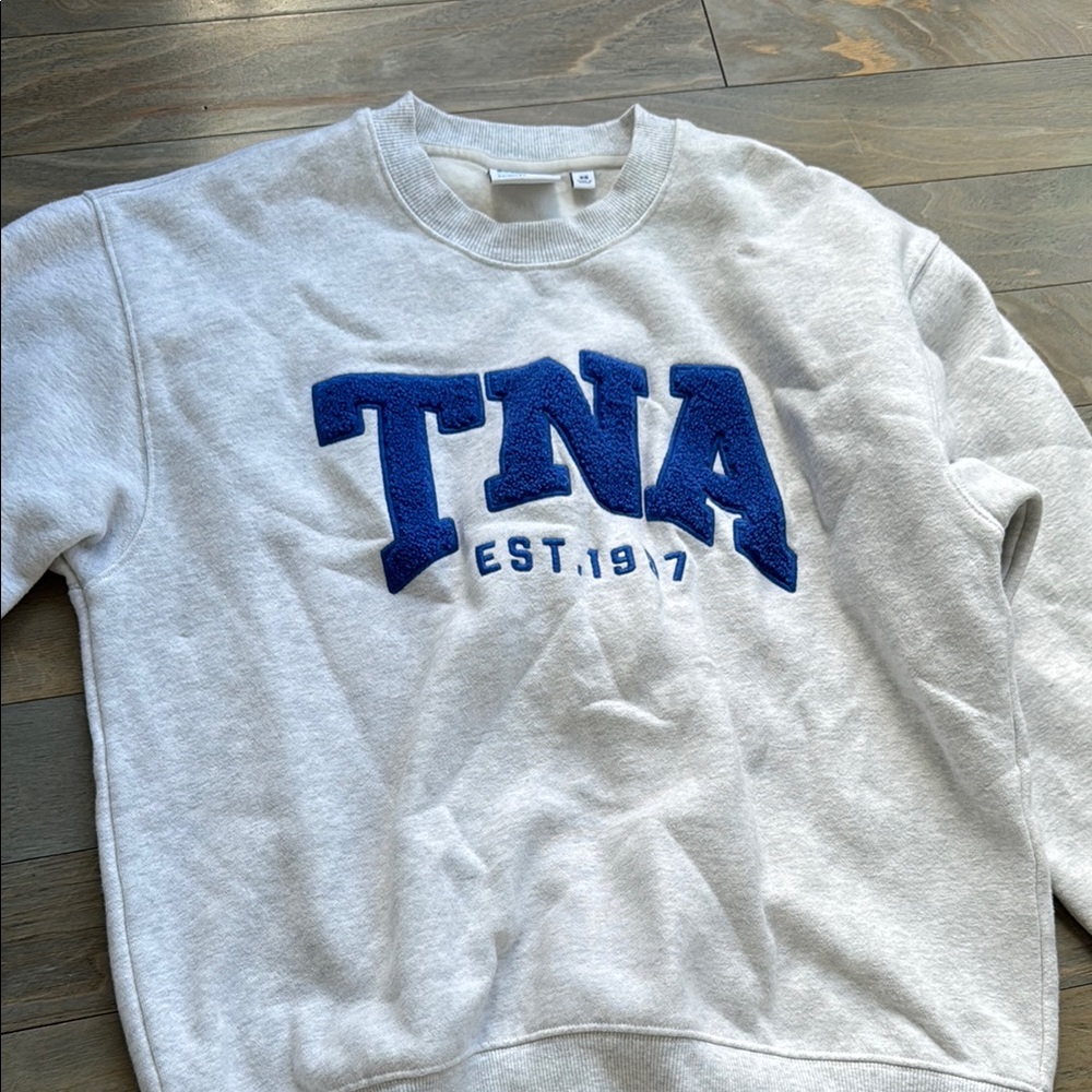 TNA Gray and Blue woman’s Sweater